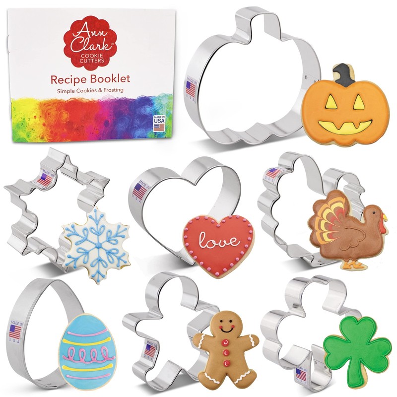 Ann Clark Every Season 7-Pc Set (Gingerbread Man, Turkey, Pumpkin, Shamrock, ... gallery