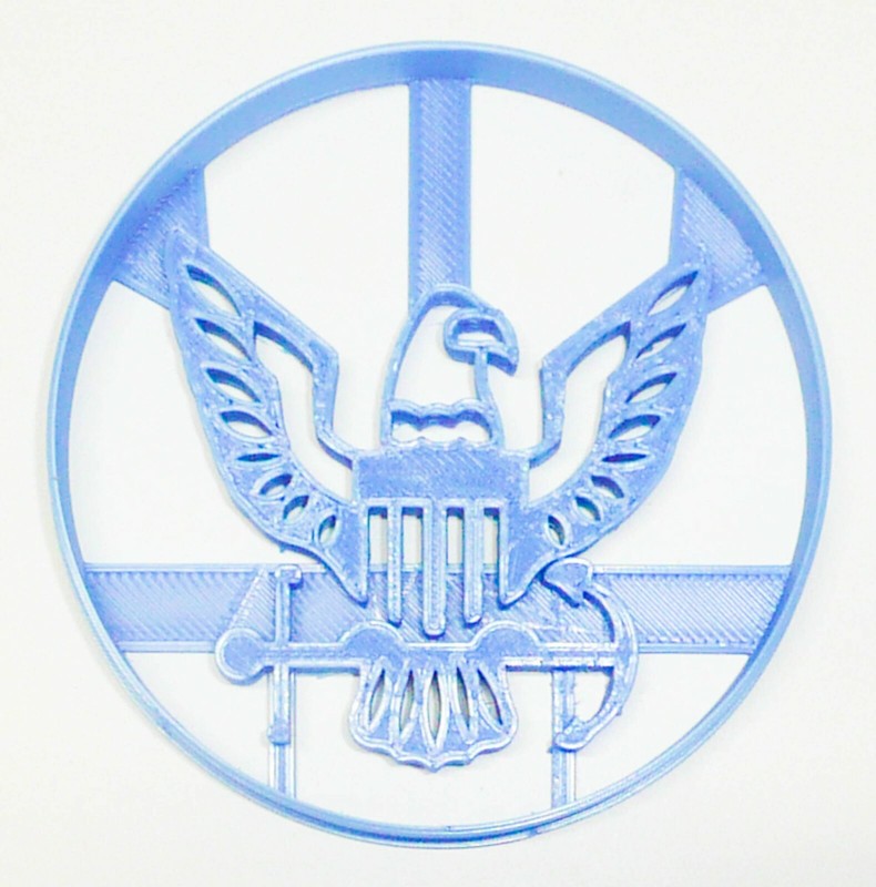 US NAVY NAVAL ARMED FORCES MILITARY BRANCH SERVICEs COOKIE CUTTER USA PR3417