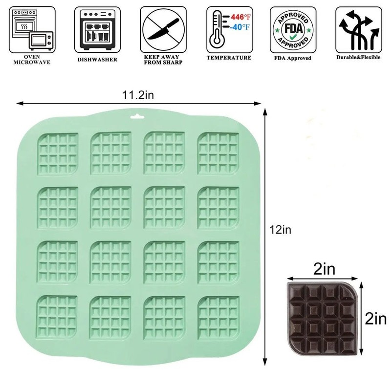 Silicone Waffle Mold - 2 Pack gallery