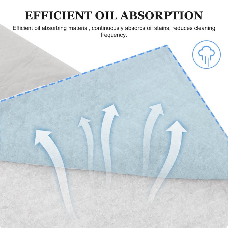 6 Pcs Oil-proof Gasket for Range Hood Grease Catcher Absorbing Paper gallery
