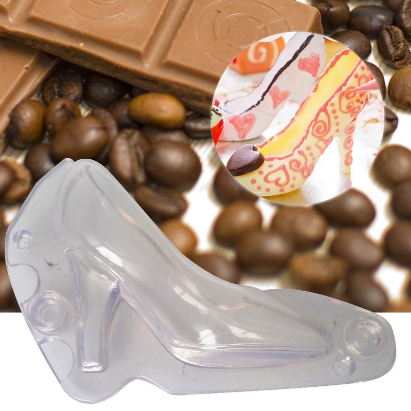 3D High Heeled Shoes Chocolate Mold Cake Candy Fondant Decorating Baking Mold gallery