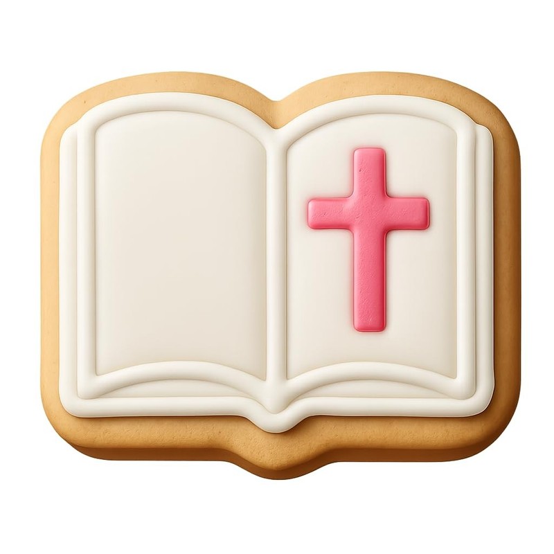 Religious Scripture Cookie Cutter & Stamp, Fondant & Clay - 4x3.4 gallery