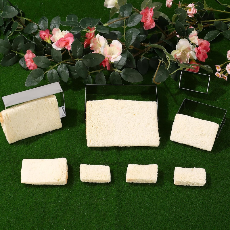 Rectangle Cookie Cutter Stainless Steel Rectangle Biscuit Molds Square Pastry M gallery