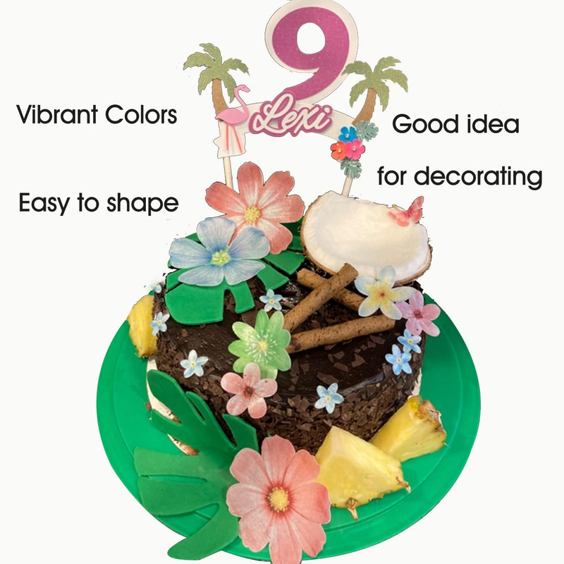 Set of 27 Edible Flowers & Butterflies Cupcake Toppers Wedding Cake Party Foo... gallery