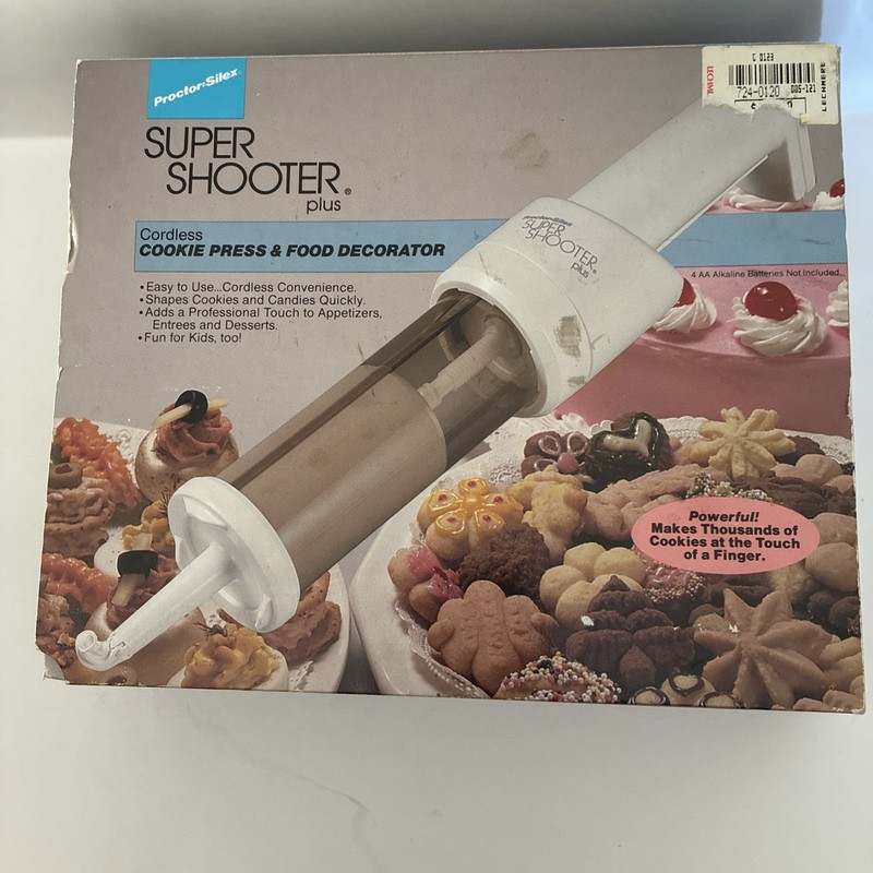 Proctor Silex Super Shooter Plus Cordless Cookie Press New / Used the Recipe Bk gallery