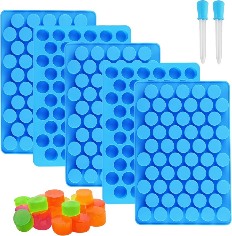 7Pcs Gummy Round Chocolate Silicone Molds gallery