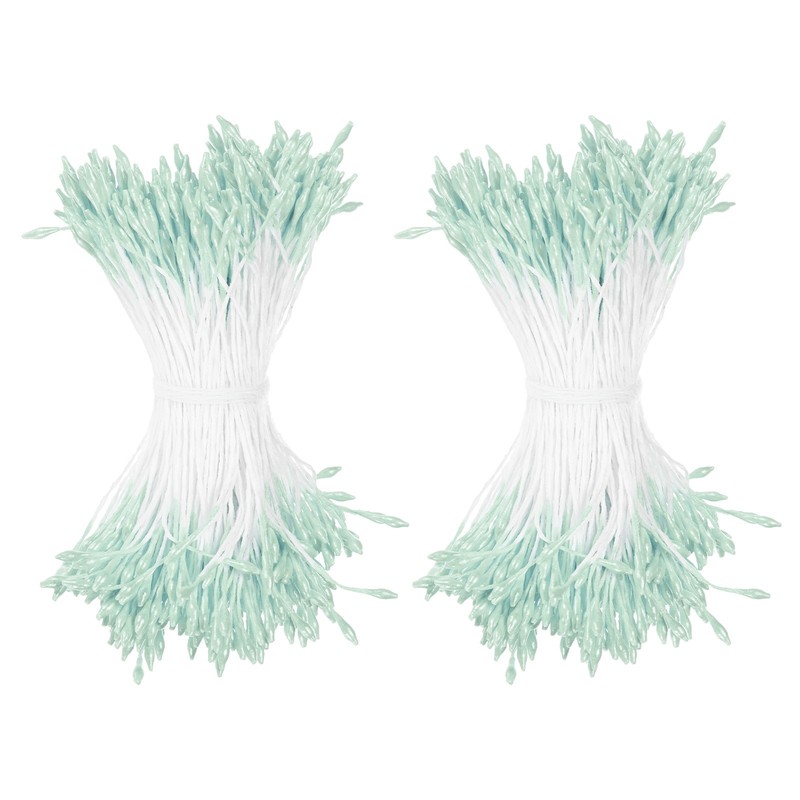 720-Pack 2mm Artificial Flower Stamens for DIY Crafts[Light Blue]