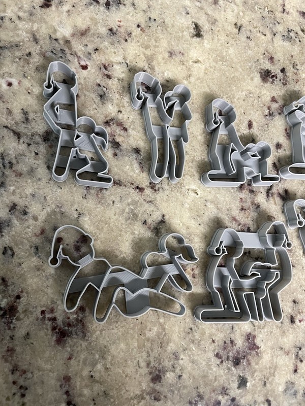 Novelty Adult-Themed Cookie Cutter Set Kama sutra Christmas intimate gag gift gallery