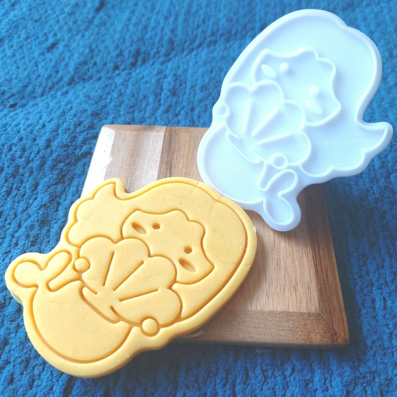 The Little Mermaid Cookie Cutter / Cookie Stamp / Home baking