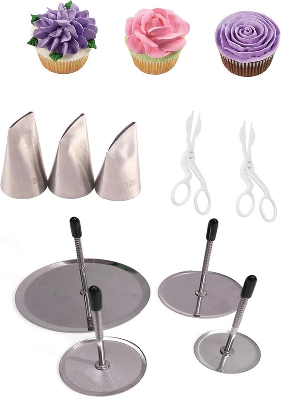 Churro Piping Tips & Bags Set,Extra Large Piping Tips 9FT Eclair &Star gallery