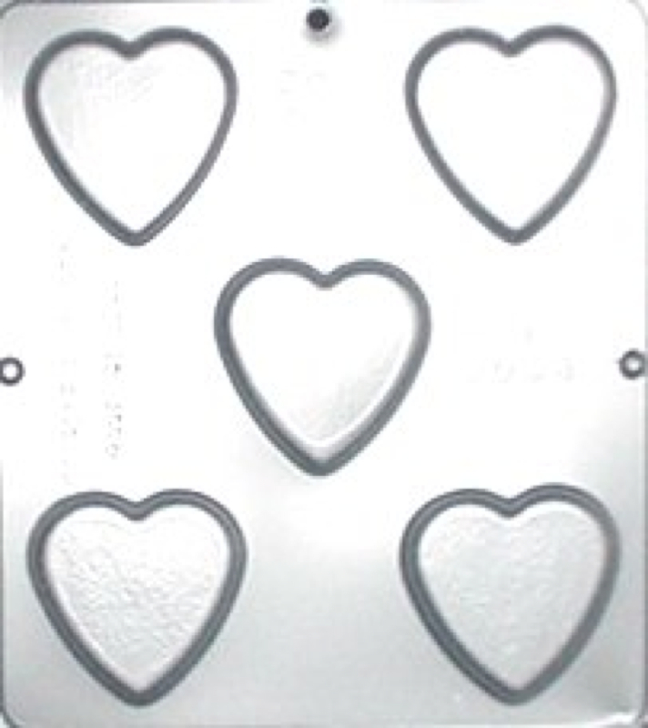 Plain Heart Chocolate Candy Mold Valentine 3034 NEW gallery