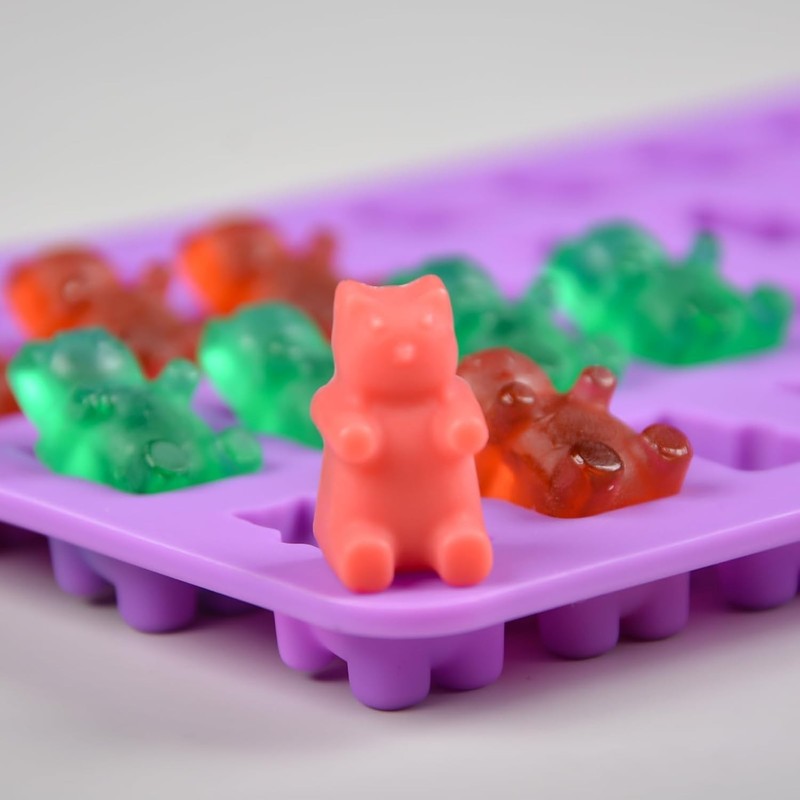 Fun & Practical 2ml Gummy Bear Molds in Blue & Purple - Family-Friendly Fun! gallery