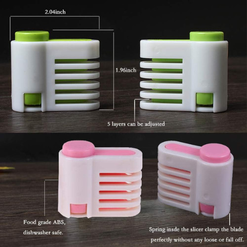 4 Pack Adjustable Cake Slicer Leveler Set, 5-Layer Cake Cutting Guides gallery