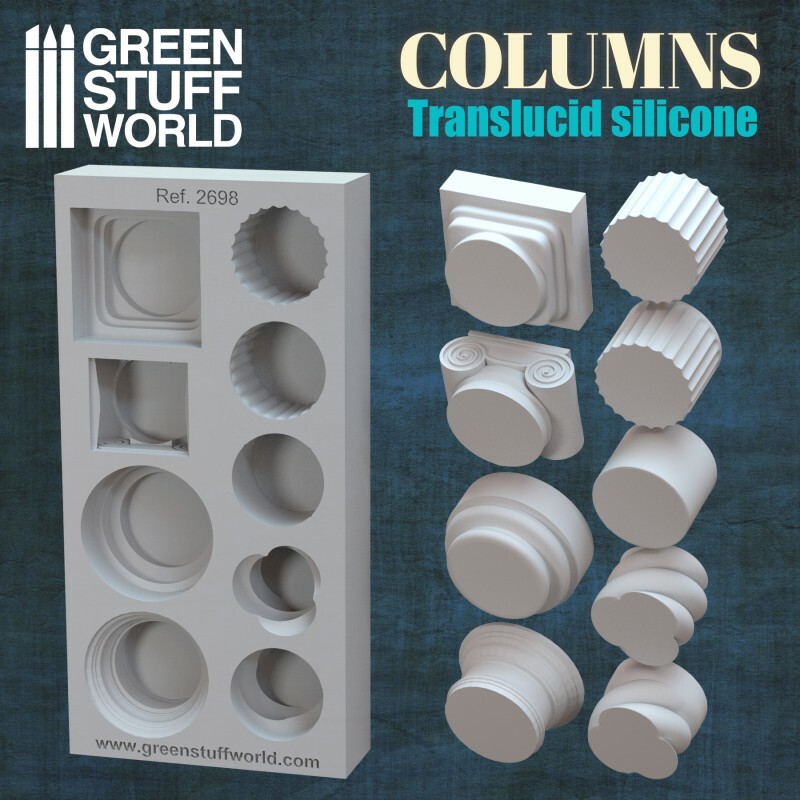 Silicone Molds – Columns – for resins – Impression walls