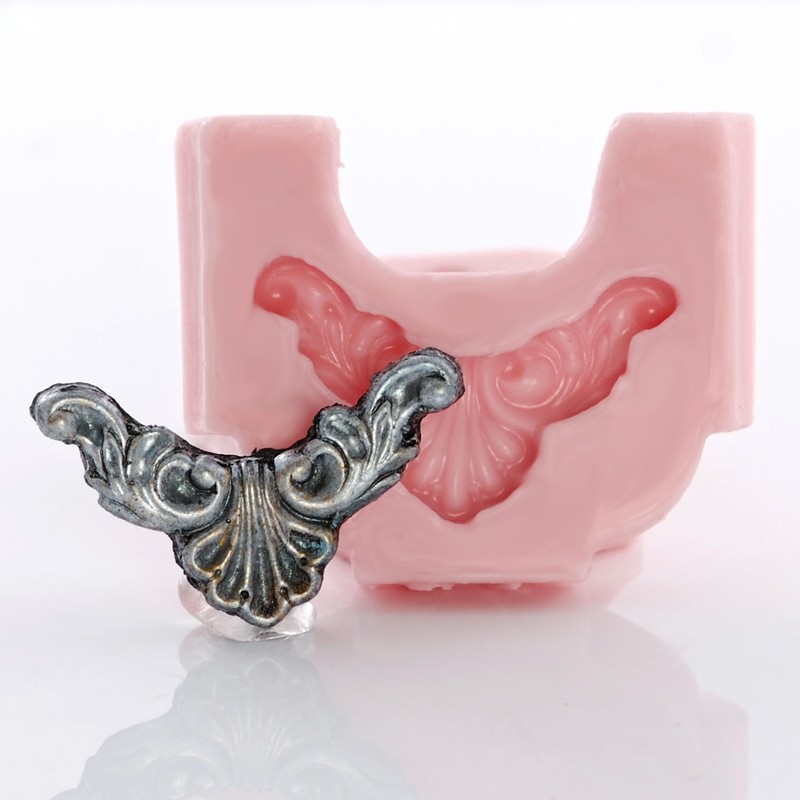 Silicone Corner Scroll Mold - Jewelry Mold, Fondant Mold, Resin & Clay Mold (731 gallery
