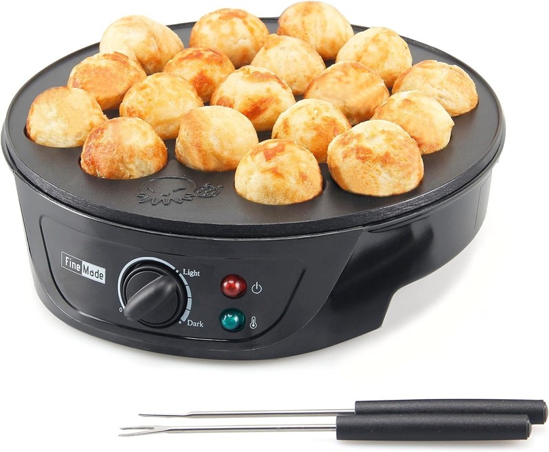 Takoyaki Maker Pan with Temperature Control, Tools and Recipes