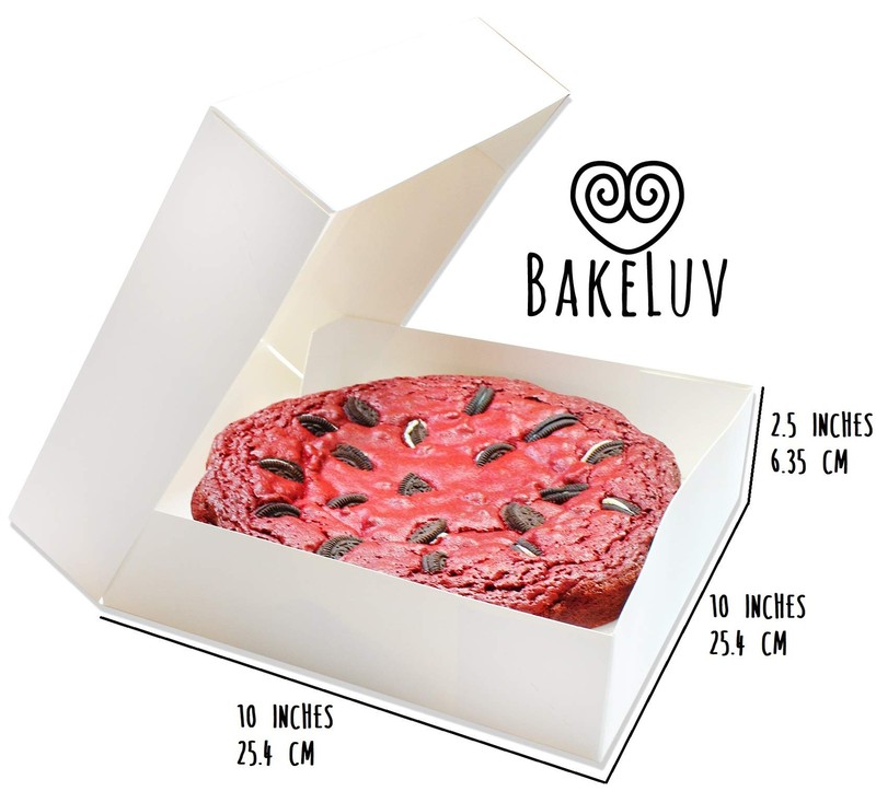 25 White Pie Boxes with Window 10x10 Inch for 9 Inch Pies Sturdy Bakery Box gallery
