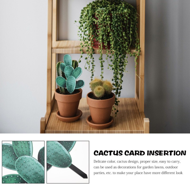 Cactus Stake Decor Outdoor Stake Garden Plants Stake Ornament for Yard Patio gallery