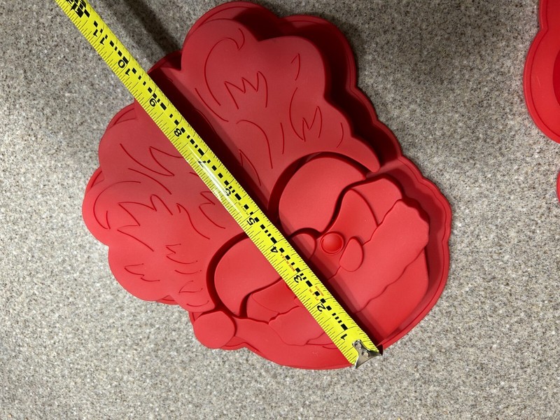 Lot of 2- Celebrate It Santa Claus Cake Mold - Silicone Christmas Baking gallery