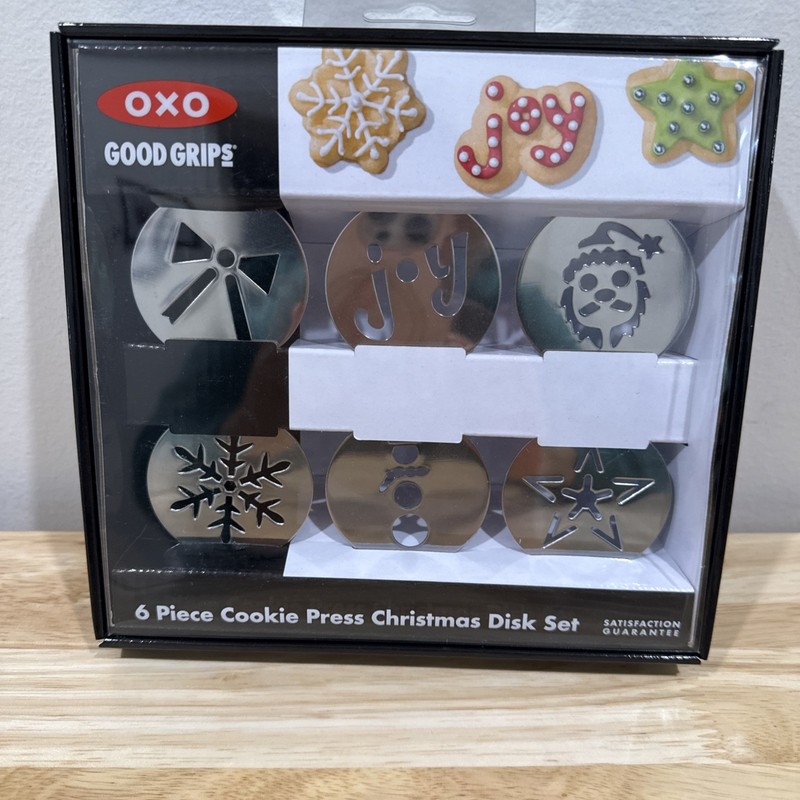 Oxo Good Grips 14pice Cookie Press Set & 6 Pice Cookie Press Christmas Disk Set gallery