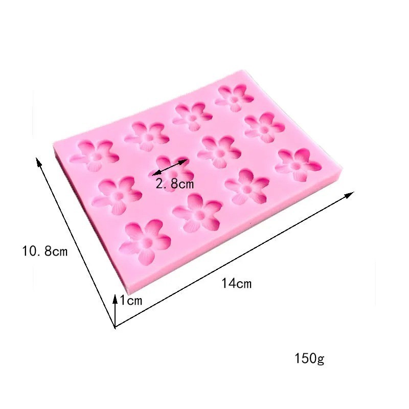 Cherry Blossoms Silicone Mold Fondant Cake Decorating Resin Clay Chocolate Mould gallery