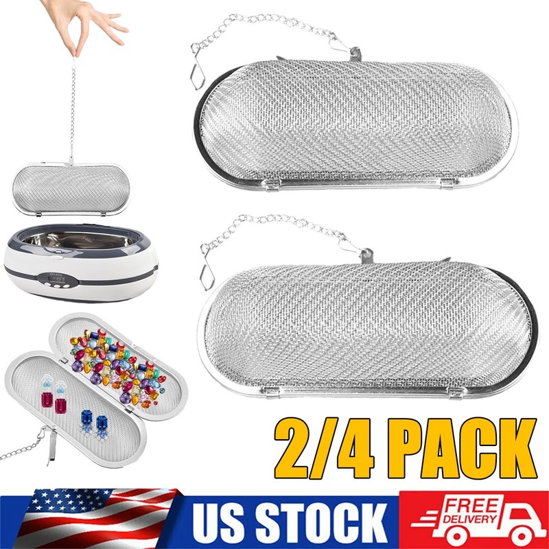 Ultrasonic Cleaner Basket, Stainless Steel Basket for Ultrasonic Jewelry Cleaner