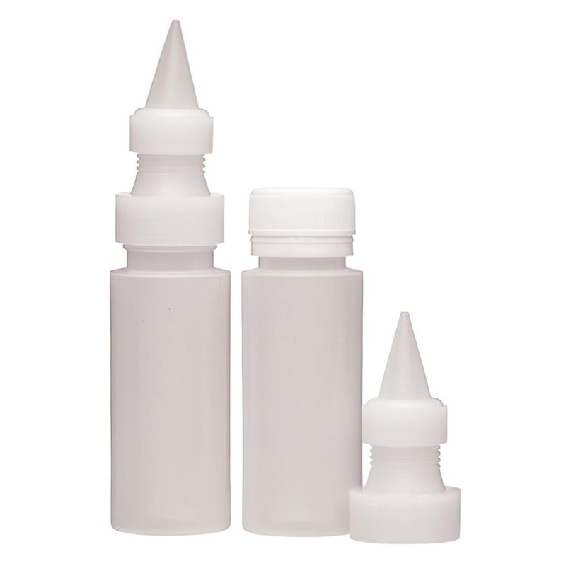 Sweetly Does It Squeeze Bottle Icing Bags and Nozzles, Plastic, 70 ml, Set of...