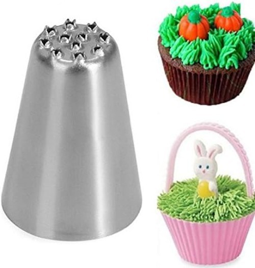Complete Your Baking Set: 3 Leaf Nozzles in Stainless Steel for Cakes & Cookies gallery