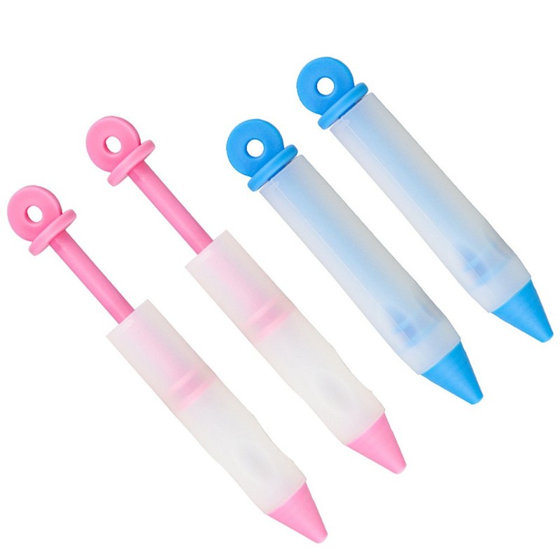 4 Pcs Silicone Cake Decorating Pen Chocolate Pen Baking Tool gallery