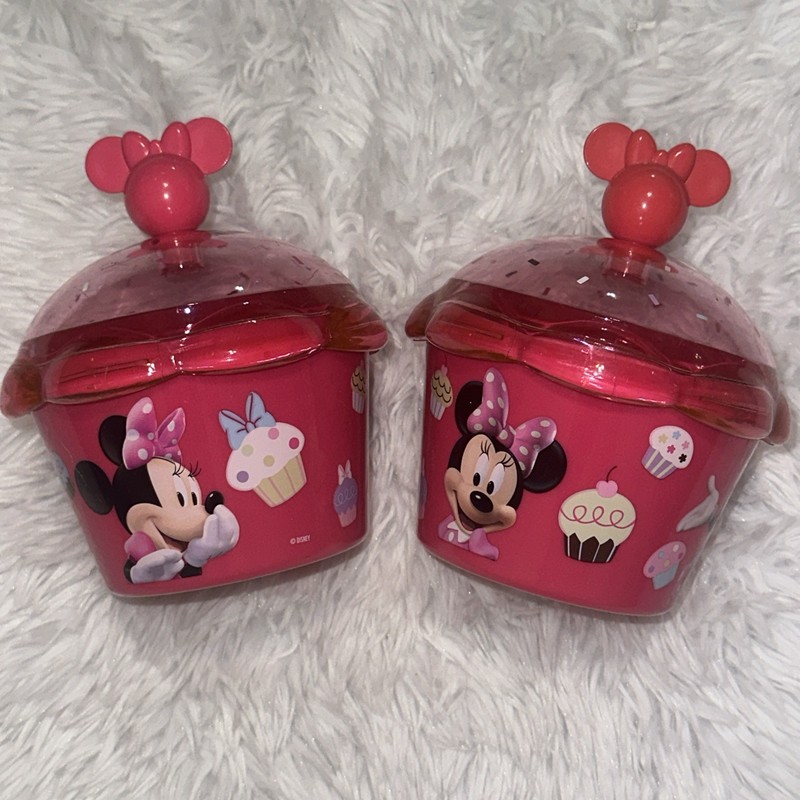 Minnie Mouse Cupcake Holder Mealtime Magic Storage Container Disney Store D4 gallery