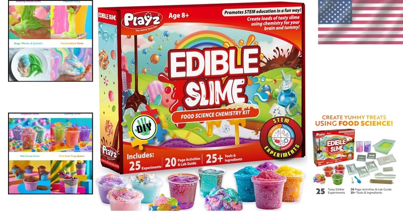 Incredible Edible Slime Kit - 25 Delicious Experiments for Young Scientists gallery