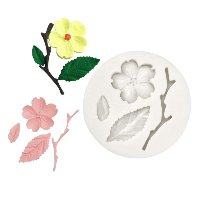 Unique Plum Blossom Silicone Cake Decors Molds for Baking and Crafting Projects gallery