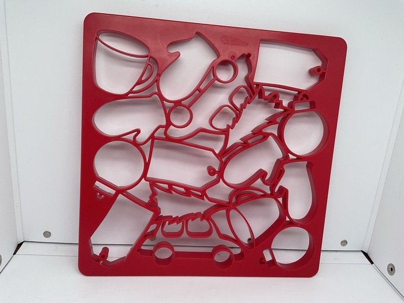 Wilton Holiday Multi-Cookie Cutter Sheet, Red