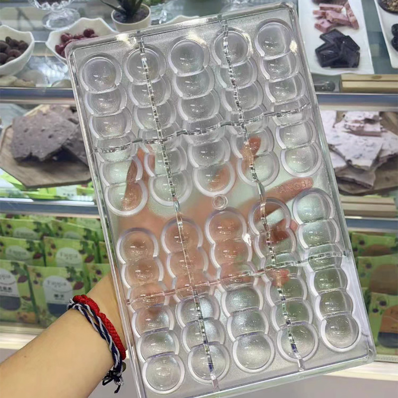 Long Semi-circular Gourd Chocolate Bar PC Plastic Nut And Dried Chocolate Mold gallery