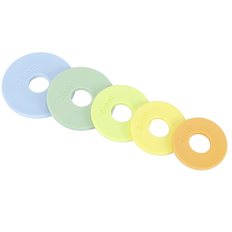 Rolling Pin Guide Rings Multicolored Spacer Bands 10 Peice Set for Adjustable…