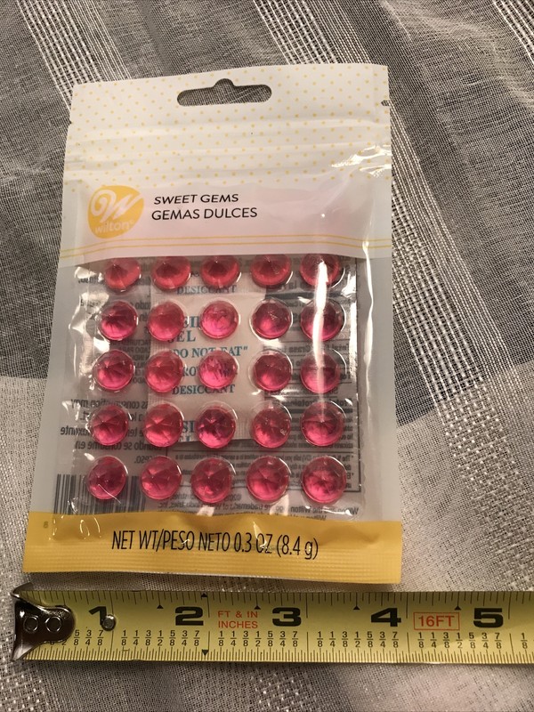 Wilton SWEET GEMS TREAT BLING Baking CAKE Topper 30 count DECORATION Sale PINK