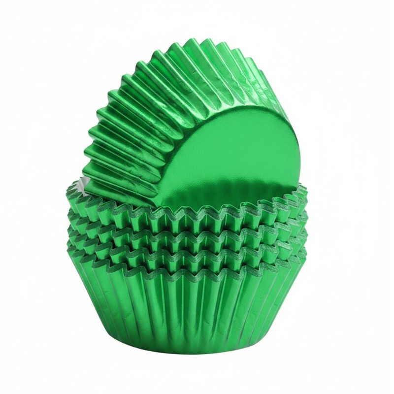100 PCS Green Baking Cups Wrapper Liners Cake Cupcake Muffin Paper Cases