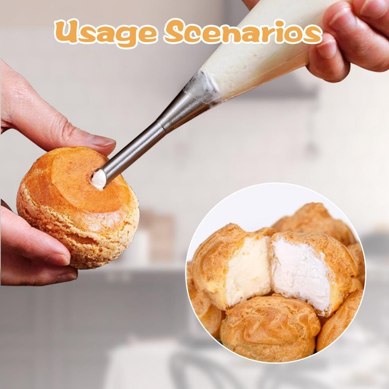 3 Sizes Icing Piping Nozzles Tips Cream Filling Pastry Decor Baking Tools Kits gallery