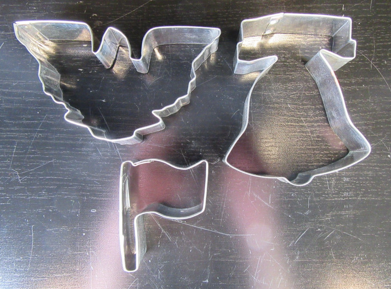 3 Patriotic 4th of July Cookie Cutters Eagle, Flag, Liberty Bell Foose