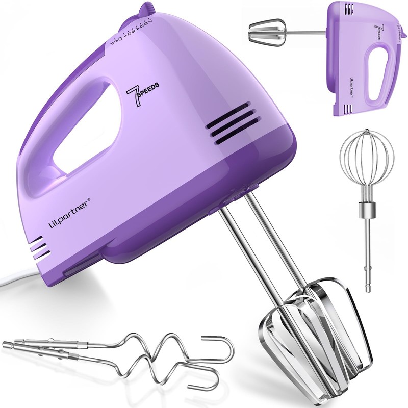 Hand Mixer , Ultra Power Kitchen Hand Mixer With 7-Speed & 5 Stainless Steel …