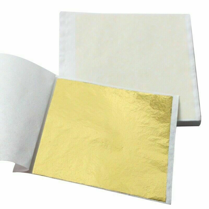 100 Pages 24K Gold Foils Leaf Art Design Frame Decorative Home Decor gallery