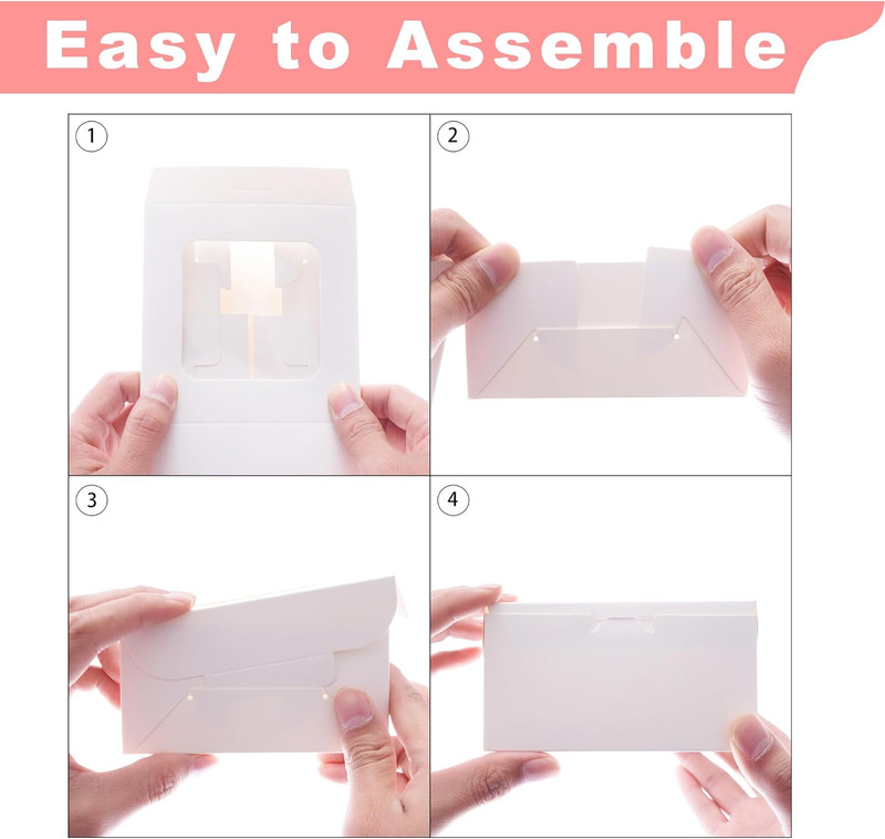 White 10X10X5 Inches Cake Box with Cake Boards (60Pcs, 30Pcs Boxes and 30Pcs Boa gallery