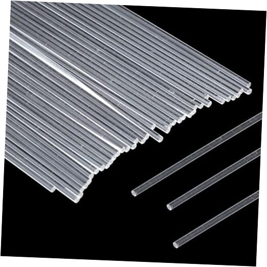 100 Pcs 12 Inch Clear Acrylic Rod 2 mm Clear-Acrylic Dowel Rods Cake Topper