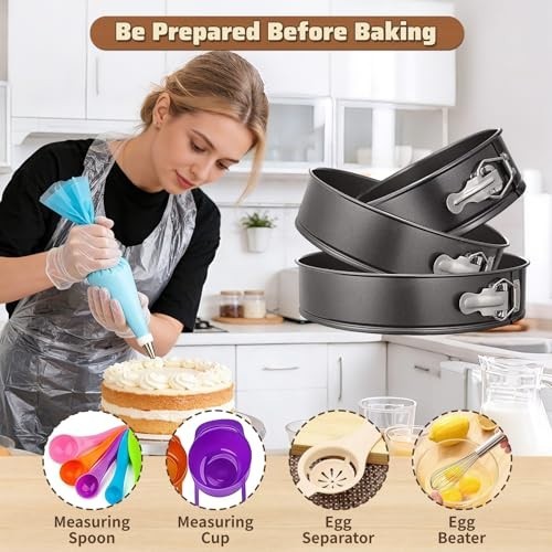 720PCS Cake Decorating Set - Turntable, Pans, Piping Tips, Spatulas & Tools gallery