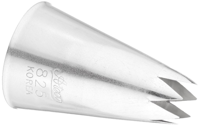 Star Pastry Decorating Tip 825 Stainless Steel Silver Icing Nozzle