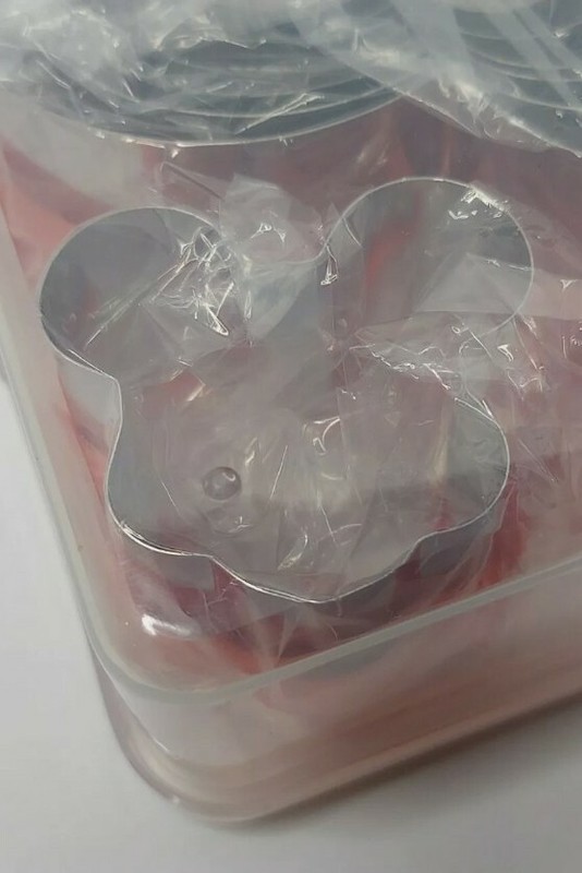 Set of 8 Mickey Mouse metal Cookie Cutters Stainless Steel with Case. NEW gallery
