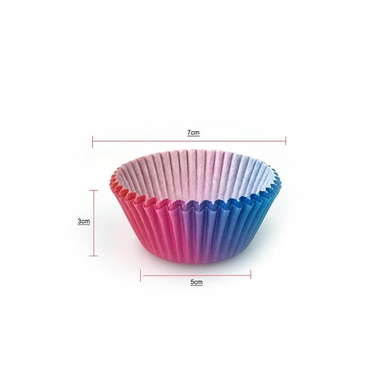 300 Pcs Standard Gradient Cupcake Liners Round Baking Cups Paper Muffin Liner... gallery