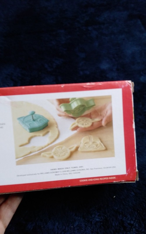 WILLIAMS SONOMA Star Wars Cookie Cutters Yoda Darth Vader Boba Fett Stormtrooper gallery