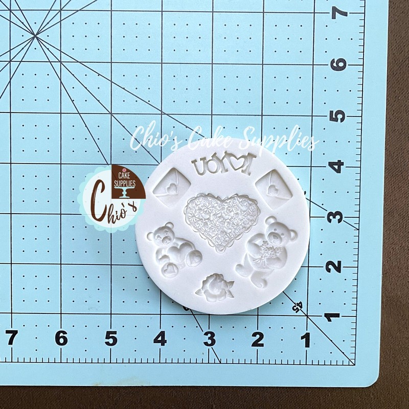I Love You, Teddy Bear, Heart Silicone Mold gallery