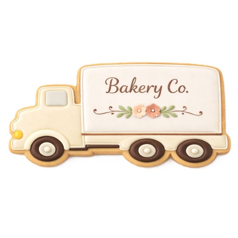 Delivery Truck Cookie Cutter 4'' Metal gallery